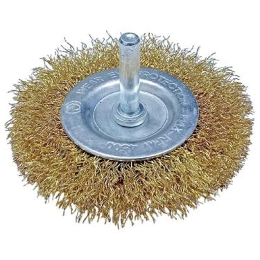 Imagem de Kit Escova de Aço Circular com Haste 75 x 10 mm 5037360 com 8 Unidades