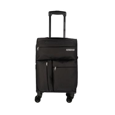 Imagem de Mala De Bordo American Tourister By Samsonite New Rio Poliéster Expansível Tsa Preta