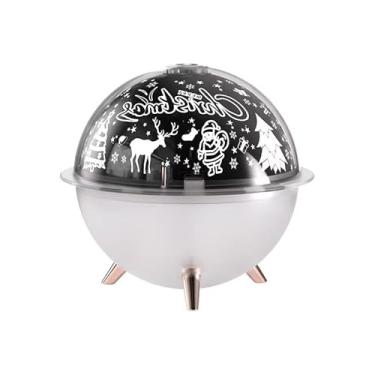 Imagem de Humidificador Eternal Flower, umidificador de projeção Starry Sky/Ocean World, proteção automática de desligamento (270 ml), modo de pulverização de luz noturna colorida (estilo natalino)