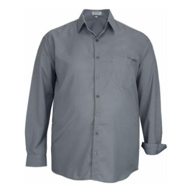 Imagem de Camisa Social Manga Longa Não Amassa Plus Size Até Tam10 832 - AMIL CO