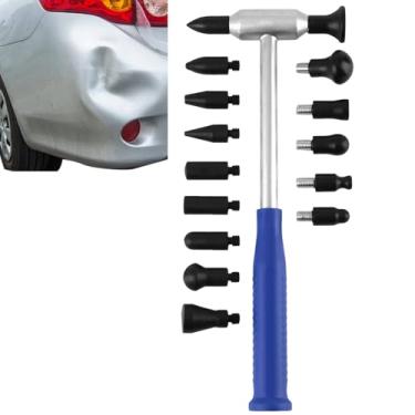 Imagem de Removedor de Amassados | Remoção de Danos na Carroçaria de Veículos - Ferramentas Multifuncionais de Reparo de Amassados Seguras para Pintura com 15 Pontas Intercambiáveis para Carros e Caminhões