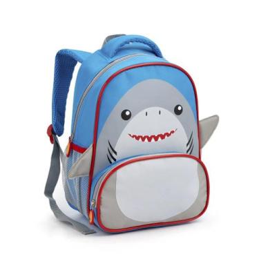 Imagem de Mochila Costas Infantil Pequena Tubarão Zoop Seanite, Azul