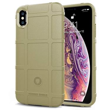 Imagem de LABILUS Capa para iPhone Xs MAX, (Série Rugged Shield) Capa protetora tática tática de TPU grossa sólida para iPhone Xs MAX (6,5 polegadas) - argila clara