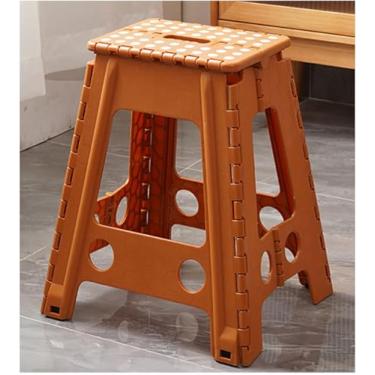 Imagem de Banquinho Dobrável 16 Banquinhos 330 Lbs Banquinho Dobrável De Plástico Para Adultos Banquinho Para Cozinha, Banheiro, Sala De Jantar Banquinho, Orange