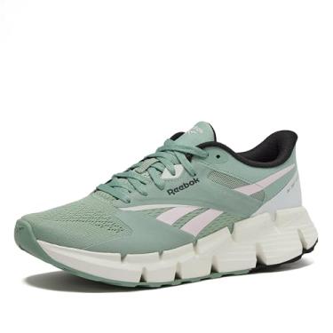 Imagem de Reebok Tênis feminino Zig Dynamica 5, Verde híbrido/baga cruzada/cinza escuro, 40