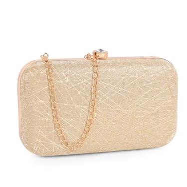 Imagem de ADISA Bolsa de festa formal Constellation com corrente dourada para mulheres e meninas, Dourado, M