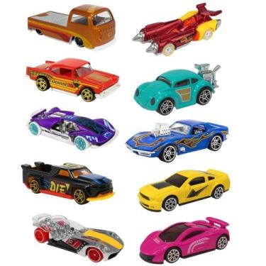 Imagem de Kit 10 Carrinho Coleção Estilo Hot Wheel Miniaturas Na Caixa - STORE S