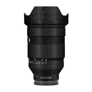 Imagem de Película protetora de lente de câmera película protetora de vinil adesivo premium para Sony FE 28-70mm F2 GM decalque 28-70 F 2 GM (triângulo preto)