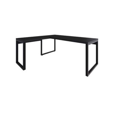 Imagem de Mesa Em L Presidente 190x160x75cm Yon Preto Preto