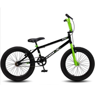 Imagem de Bicicleta Aro 20 Bmx Pro-X Infantil Série 1 - Preto+Verde