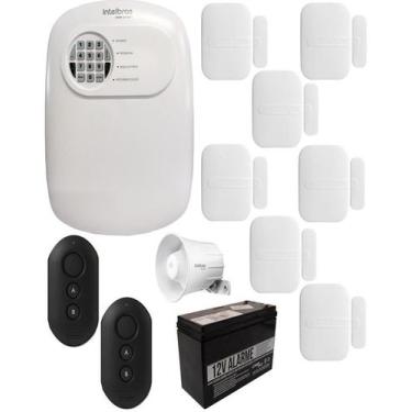 Imagem de Kit Alarme ANM 24 NET Sem Fio Intelbras com 7 Sensores Magnéticos