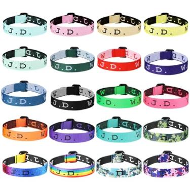 Imagem de 40 pulseiras da WWJD What Would Jesus Do pulseiras religiosas cristãs da amizade, pulseiras de tecido colorido para homens, mulheres, meninos e meninas, 20 estilos