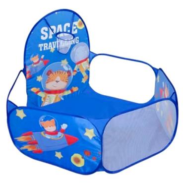 Imagem de Piscina De Bolinhas Infantil c/Cesto De Basquete Astronauta