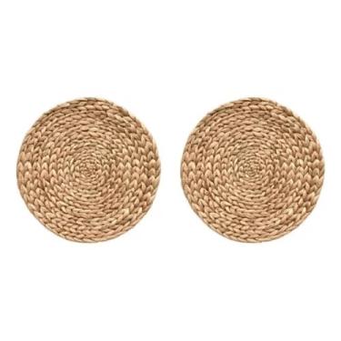 Imagem de Jogo de Mesa Americano Palha Sousplat Kit 2