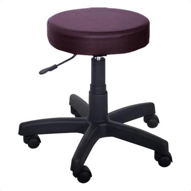 Imagem de Cadeira Mocho Banqueta Giratória com Rodízios e Pistão a Gás