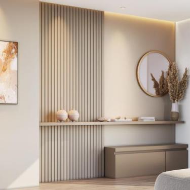 Imagem de Kit 2 Placas de Painel Ripado Milão 250cm X 58cm X 3,3mm (rende 2,9m²)