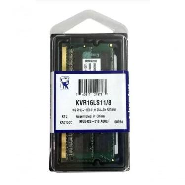 Imagem de Memória Notebook 8gb Ddr3 1600mhz Kingston Kvr16ls11-8 Low Voltage 1.35v