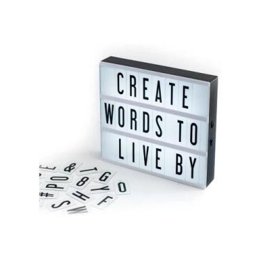 Imagem de Luminária Letreiro Led Cinema Light Box Led A4 + 96 Letras - DS