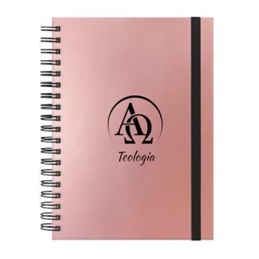 Imagem de Caderno Colegial Plus 12 Matérias Profissões Teologia (Rosê Gold)