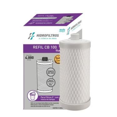Imagem de Refil Filtro CB 100 - 5" com rosca 1/2 Hidrofiltros