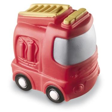 Imagem de Caminhão De Bombeiro Soft Brinquedo P/ Bebês, Mordedor Macio - Cometa 