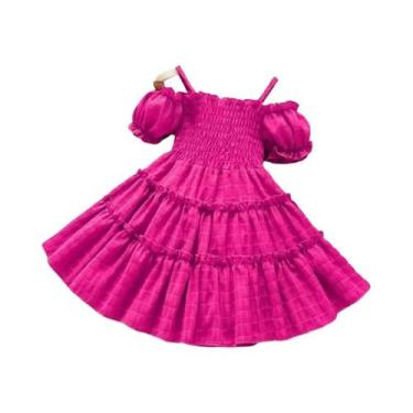 Imagem de Vestido Infantil de Princesa com Babado - Ideal para Festas e Verão, 9