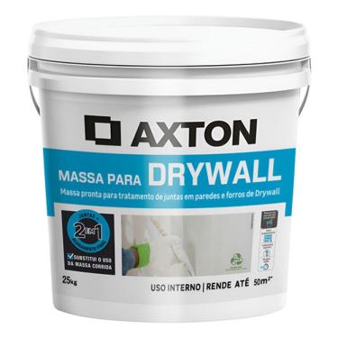 Imagem de Massa Para Drywall 25kg Axton  2 Em 1 Pronta Para Uso