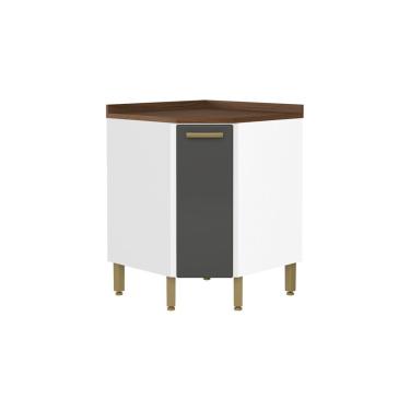 Imagem de Balcão de Cozinha Modulado Bella Canto c/ 1 Porta Grafite - Bertolini