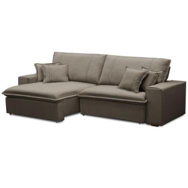 Imagem de Sofá Retrátil Reclinável Para Sala 3 Lugares 250cm Varsov F04 Veludo M