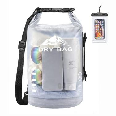 Imagem de Bolsa seca HEETA Waterproof 5L para viagens, natação e passeios de bar