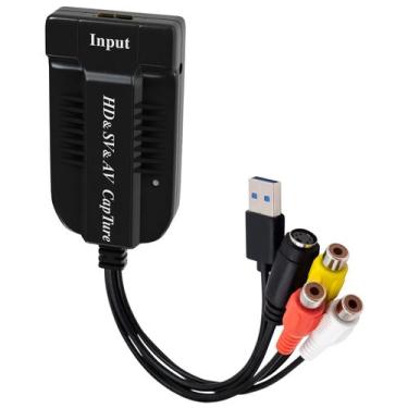 Imagem de Placa de captura de vídeo Wiistar HDMI/AV/RCA/S-Video para USB2.0 1080