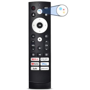 Imagem de Controle remoto de substituição para Hisense Google Smart TV, controle de voz compatível apenas com Hisense QLED UHD Mini-LED ULED Google TVs
