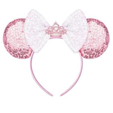 Imagem de Bandana FANYITY Mouse Ears Sequin para Halloween e Disney