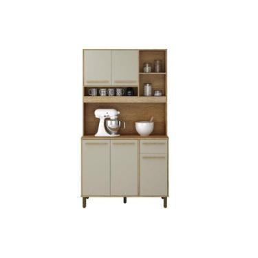 Imagem de Armario cozinha valdemoveis ametista cinam/off whi, Cinamomo