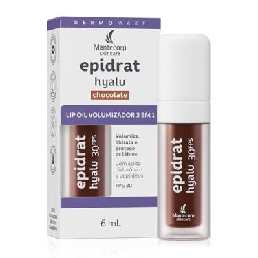 Imagem de Hidratante Labial Volumizador Epidrat Hyalu Lip Oil Chocolate FPS30 6ml Mantecorp Skincare