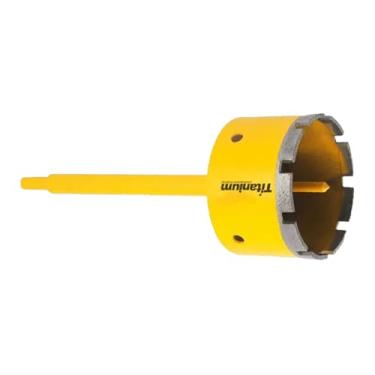 Imagem de Serra copo diamantada 75 mm com haste encaixe 3/8" - Titanium