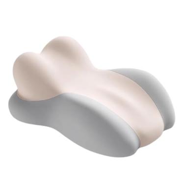 Imagem de Xiamenzcx Almofadas ergonômicas de leitura e soneca para adultos, almofadas multifuncionais para sofá-cama. Perfeito para aliviar a dor no pescoço, meditar e adicionar tempero a momentos íntimos (bege