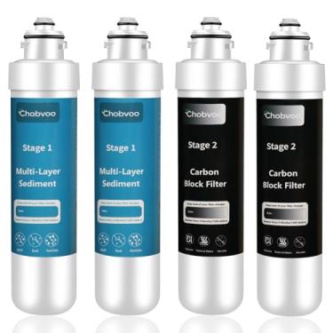 Imagem de Filtros de água de 2 estágios para refrigeradores de água, substituição para todos os filtros de refrigeradores de água sem garrafa da marca Avalon, vida útil estendida de 1.500 galões, prazer mais