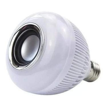 Imagem de Sto391 - Lampada Led Musical Rgb Bluetooth Controle Remoto 8 Cores