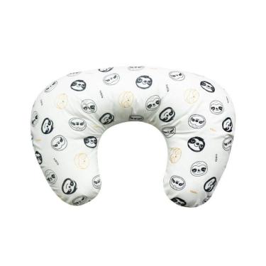 Imagem de Almofada para amamentação Baby Style branca estampada