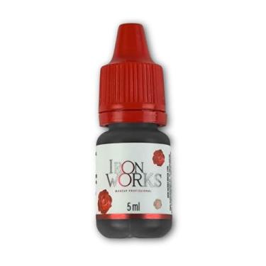 Imagem de Tintura Para Micropigmentação Preta 5ml Fácil Fixação Realce Do Olhar Uso Profissional