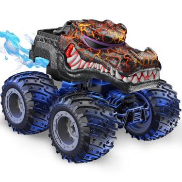Imagem de Controle remoto Monster Trucks AUUGUU com spray de luz por mais de 3 a