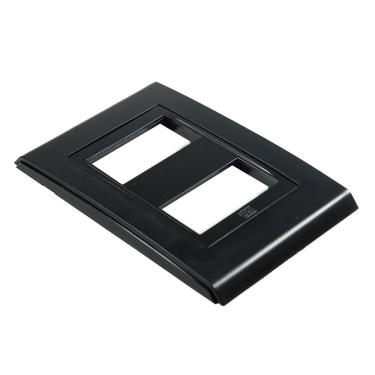 Imagem de Placa 4x2 2 Posicoes Refinatto Weg Preto