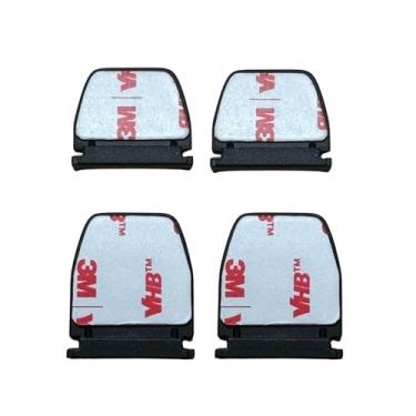 Imagem de Suporte magnético adesivo adesivo para capacete, compatível com Roamee, preto, um kit com quatro suportes adesivos (2 padrão + 2 grandes)