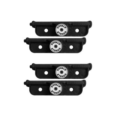 Imagem de 02 Fechadura Trava Lateral Tetra De Sobrepor Dupla Para Porta De Enrolar Segredos Iguais