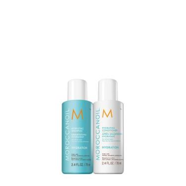Imagem de Pacote de shampoo e condicionador Moroccanoil Hydrating 70mL