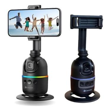 Imagem de Suporte Celular 360 Reconhecimento Facial Com Luz Led Rastreamento Int