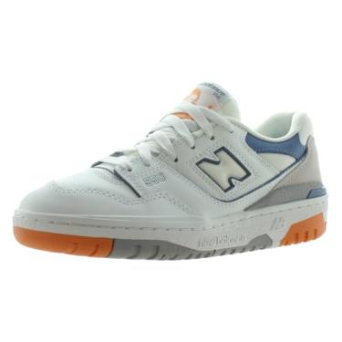 Imagem de New Balance Tênis masculino 550 GS, Branco/azul mercúrio/Daydream, 20