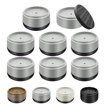 Imagem de Elevadores de Mobiliário Elevadores de Cama Resistentes 2,5 cm, 5 cm, 7,6 cm, 10 cm Elevadores de Cama Redondos Ajustáveis para Pernas de Mesa Sofá Cadeira Frigorífico Máquina de Lavar Roupa (2,5 cm