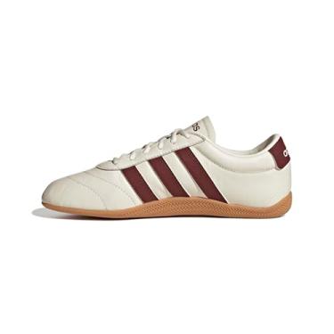 Imagem de adidas Grand Court Lo Tênis feminino, Branco fora/vermelho sombra/chiclete, 41